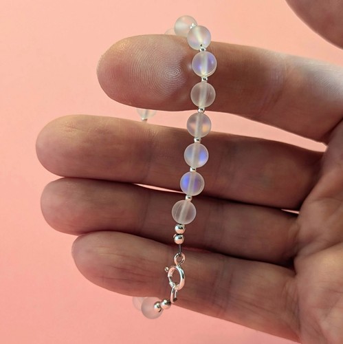 Shimmering rainbow moonstone - shimmering,