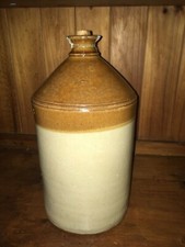  Antique 18th Century Vintage Stoneware Flagon salt glazed Jar. 
