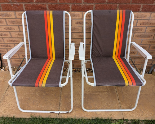 Vintage pair padded garden - padded,