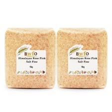 Himalayan Rose Pink Salt Fine 2kg | BWFO | Free UK Mainland P&P