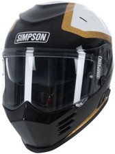 SIMPSON VENOM (BANDIT) TANTO WHITE GOLD FULL FACE MOTORCYCLE HELMET ECE2206