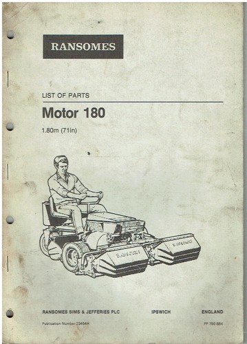 Ransomes motor 180 ride - 180, ride-on
