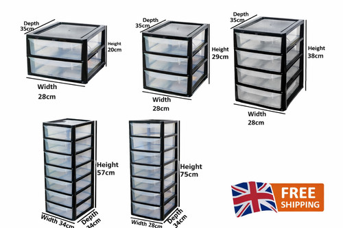 Plastic storage drawers - plastic,