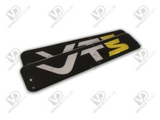COMPATIBLE WITH CITROEN SAXO VTS DOOR BADGES PAIR DOMED RESIN GEL EMBLEMS
