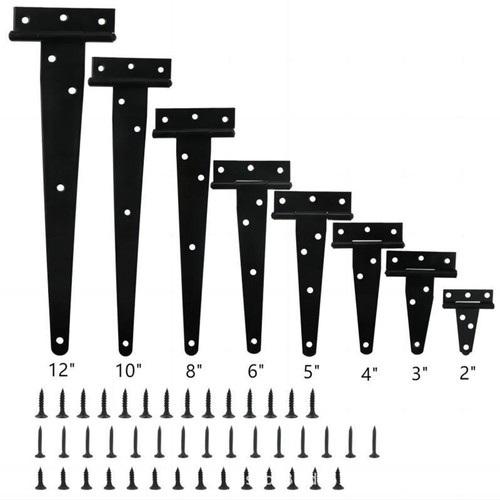Iron shape hinges pcs - iron, 3