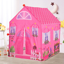 Large Pink Childrens Kids Play Tent Girls Playhouse In/Outdoor Princess Castle