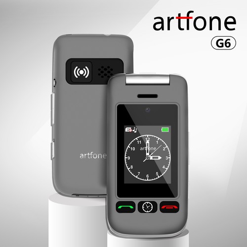 Artfone big button - g6, grey