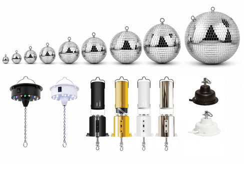 Disco mirror ball - disco, 2"-24"