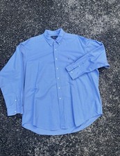 Ralph Lauren XXl 2XL Blake Shirt Button Down Blue Green Check Plaid Micro Check