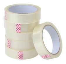 6 X ROLLS CLEAR PACKING TAPE