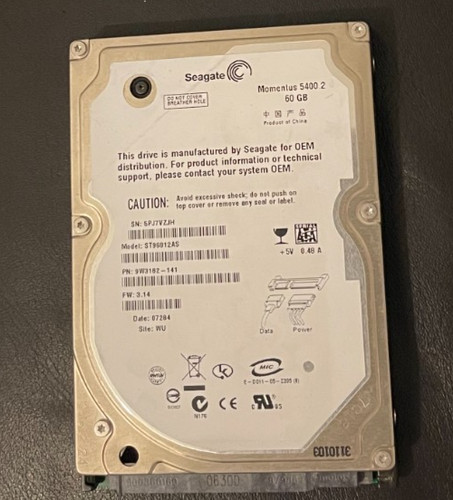 Seagate momentus 60gb - seagate,