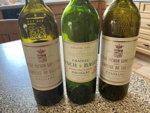 Empty wine bottles lynch - wine, bottles.