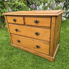 Antique pine chest drawers - of,