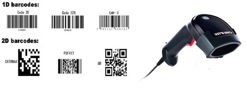 Barcode scanner dm qr - barcode, 1d