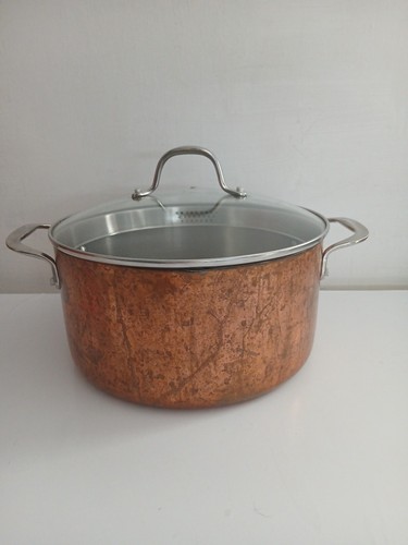 Vintage copper casserole - copper,