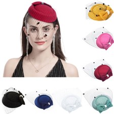 Vintage Royal Pillbox Hat Mesh