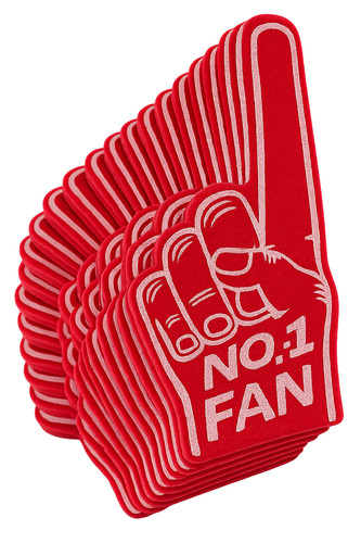 Number fan foam finger - fan,