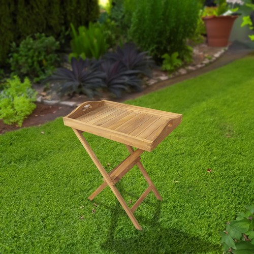 Teak butlers tray - butlers,