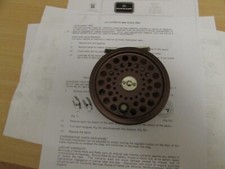 STUNNING HARDY ALNWICK GOLDEN JLH ULTRALITE 8/9 TROUT FLY FISHING REEL