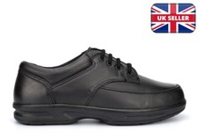 Dr Keller Mens Brian Real Leather Wide Fit Shoes Black Mens Shoes Casual Black