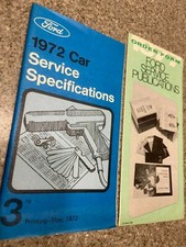 1972 1977 3rd Print Ford Service Specifications Manual Publications GENUINE