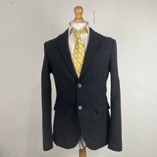 Jack Wills Moon Tweed Blazer Jacket Men's 38R Dark Blue Fleck Country Sport