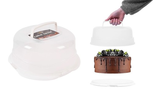 Cake storage box round plastic - cake,