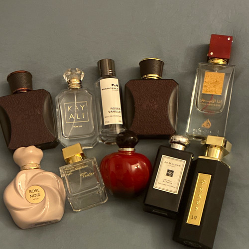 10x various perfume - 10x, bottles