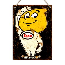 Esso Oil Drop Man 1960s Retro