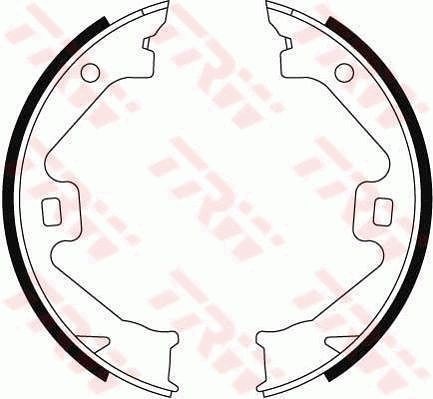 Rear axle brake shoe - axle,