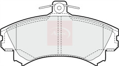 Apec pad912 front brake pad - apec,