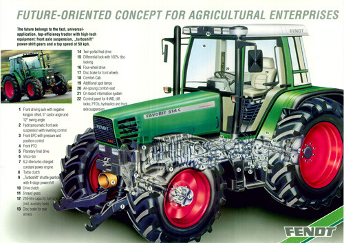 Fendt vario tractor - fendt, poster