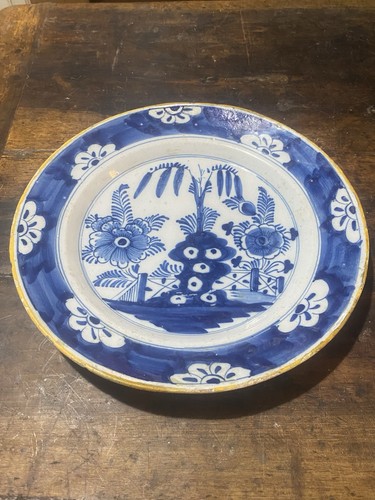 Dutch delftware plate - dutch, circa