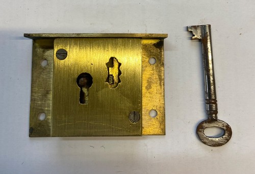 Vintage brass lever desk - brass,