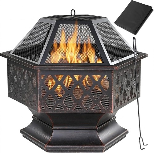 Hexagonal patio log - hexagonal,