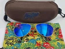 Maui Jim Sunglasses Babybeach Titanium Polarized MJ245-17 Ho-okipa Makaha Hawai