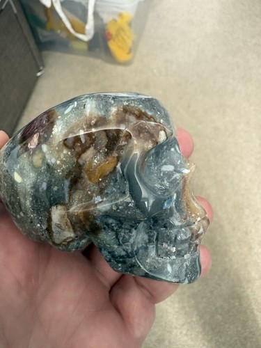 Ocean jasper crystal skull - ocean,