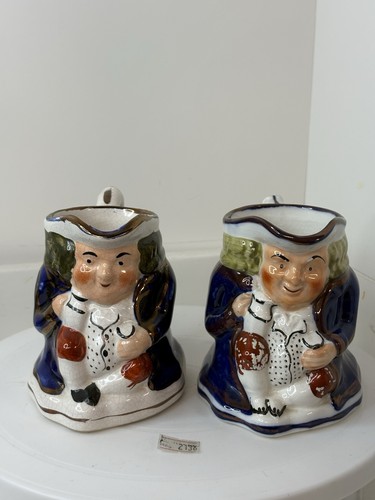 Pair staffordshire toby - pair, of