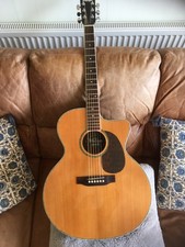 Vintage jumbo acoustic guitar