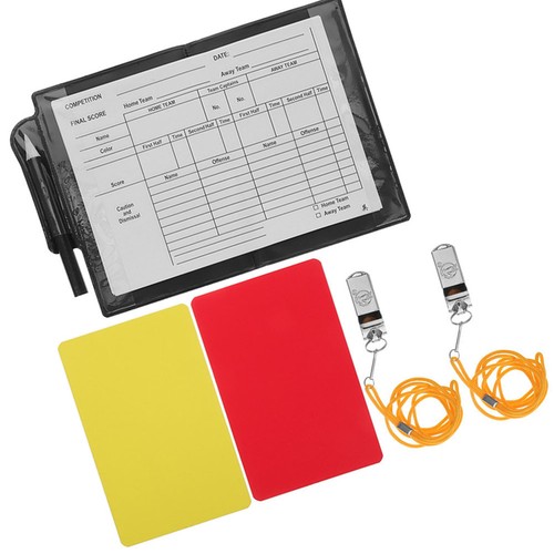 Football referee kit - pvc, cards