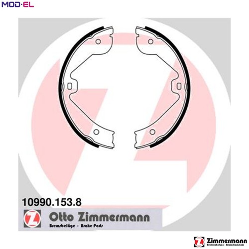 Brake shoe set parking - brake,