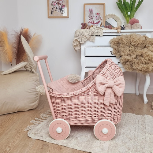 Wicker doll cart - wicker,