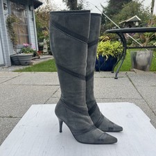 Vintage Shellys Grey Suede &