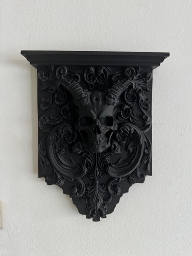 Skull wall shelf - skull,