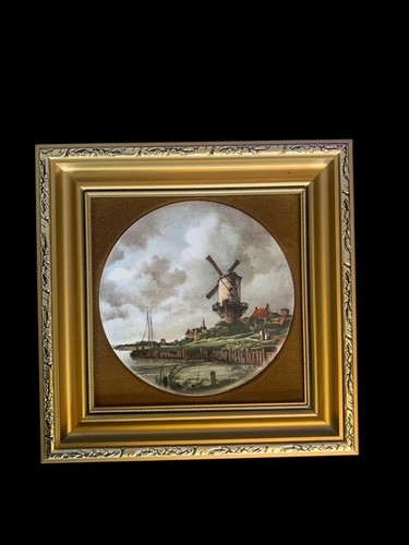 Vintage staffordshire framed - staffordshire,