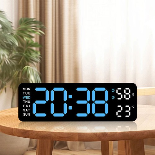 Digital led desk alarm clock - alarm,
