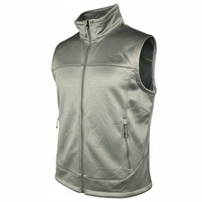 The North Face Men's Large Green Full Zip Gilet Vest | Excellent Condition