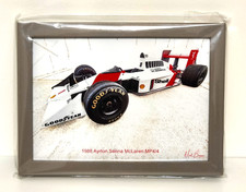Formula 1 Ayrton Senna McLaren MP4/4 1988 5 X 7" Framed Print