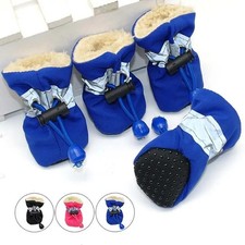 4PCS Dog Shoes Waterproof Non