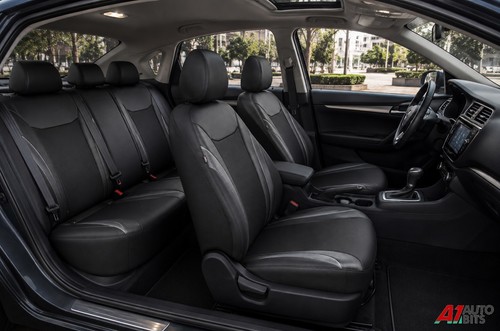 Black leather carbon - black,